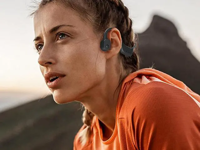 Alt view image 4 of 5 - S+ Bone Conduction Headset with 64G Storage for MP3 Player (Dark Gray)