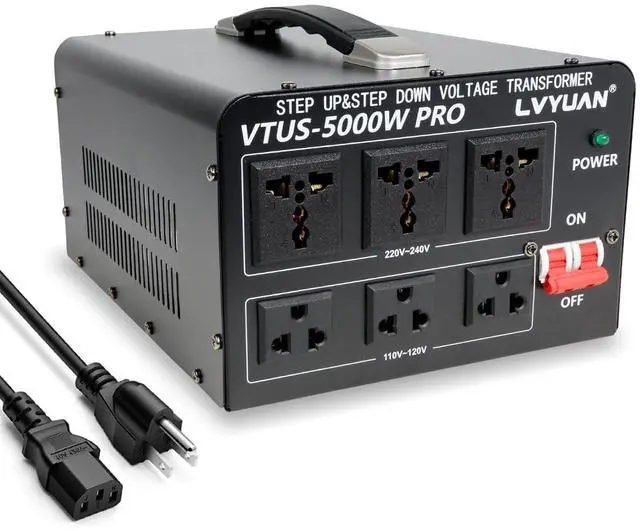 Main image of LVYUAN 5000 Watt Voltage Converter Transformer Heavy Duty Step Up Step Down AC 110V/120V/220V/240V Converter with Hard-Wiring