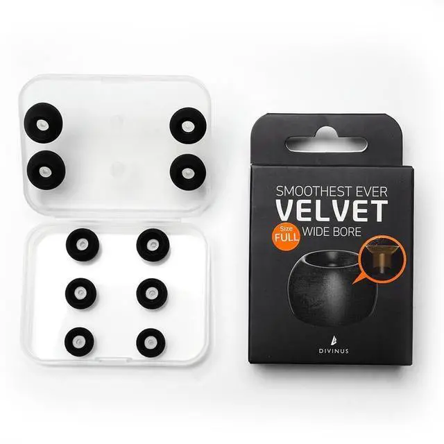 Main image of ELOIT Velvet Wide Bore Silicone Eartips for 4-6mm Nozzle, Replaceable IEM Earbud Tips with Enhanced Sound Quality and Comfort (Full Size(5 Pairs))
