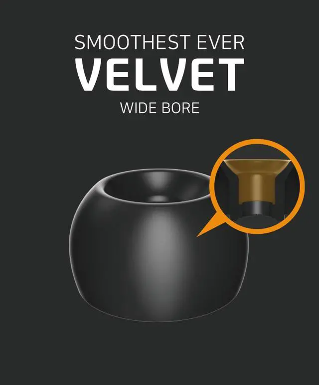Alt view image 2 of 5 - ELOIT Velvet Wide Bore Silicone Eartips for 4-6mm Nozzle, Replaceable IEM Earbud Tips with Enhanced Sound Quality and Comfort (Full Size(5 Pairs))