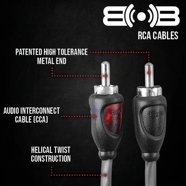 Alt view image 4 of 5 - Belva True 8 Gauge AWG Premium CCA Complete Amplifier Wiring Kit with OFC 4-Channel RCA Cable - BAK84 RED