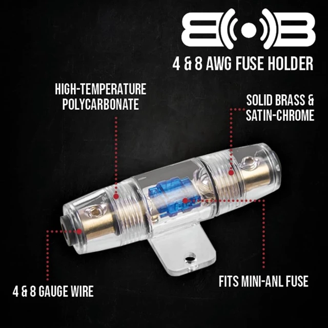 Alt view image 5 of 5 - Belva True 8 Gauge AWG Premium CCA Complete Amplifier Wiring Kit with OFC 4-Channel RCA Cable - BAK84 RED