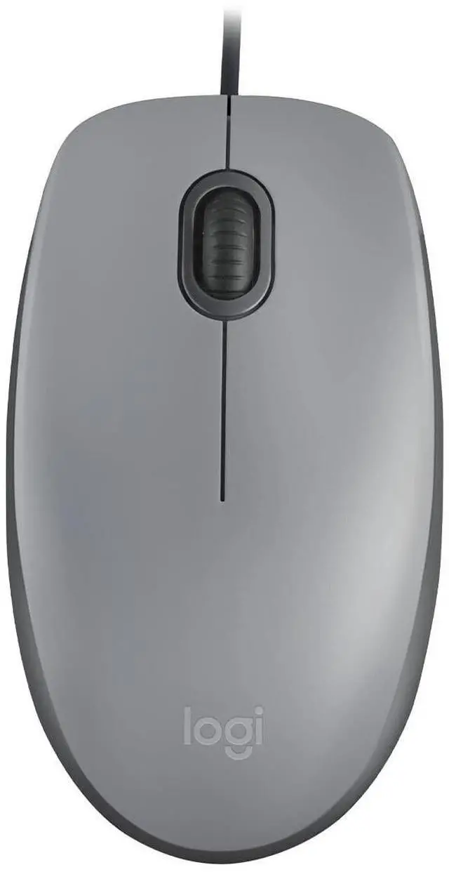 Main image of Logitech M110 Wired USB Mouse, Silent Buttons, Comfortable Full-Size Use Design, Ambidextrous PC/Mac/Laptop - Grey