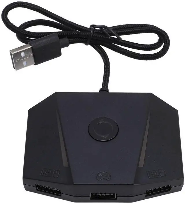 Alt view image 5 of 5 - Game Console Mouse and Keyboard Converter, Mouse Keyboard Adapter with RGB Light and 3.5mm Sound Jack, APP Control for X/S and