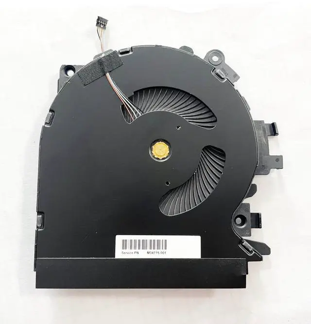 Alt view image 4 of 5 - CPU+GPU Cooling Fan Replacement for HP Envy 15-EP 15T-EP000 15-EP0001DX 15-EP0008CA 15-EP0010CA 15-EP0010NR 15-EP0020CA 15-EP0025CL 15-EP0035CL 15-EP0061NR 15-EP0098NR M04777-001 M04776-001 DC12V