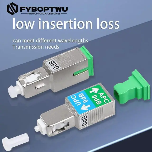Alt view image 2 of 5 - Fyboptwu - 20pcs Fiber Optical Adapter - SC/UPC Male to SC/APC Female, SM Singlemode Hybrid Optical Fiber Convertor/Coupler