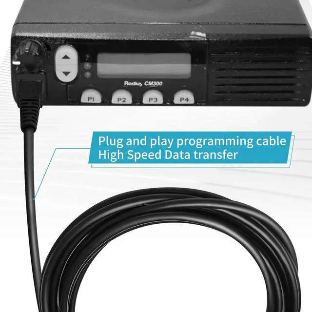 Alt view image 5 of 5 - GM300 Programming Cable for Motorola Maxtrac CM300 CM200 CM140 CM160 CM340 CM360 MCX600 MCX760 MCX780 GR300 GR400 GR500 GR1225 PRO3100 PRO5100 PRO7100 EM200 EM400 PM400 LCS2000 LTS2000 Radi (2)