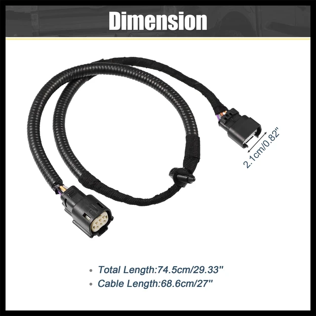 Alt view image 3 of 5 - Hihaha BL3Z14A411A Rear View Back Up Camera Wire Harness for Ford F-150 2010-2014 ^^Durable^^1 Pcs
