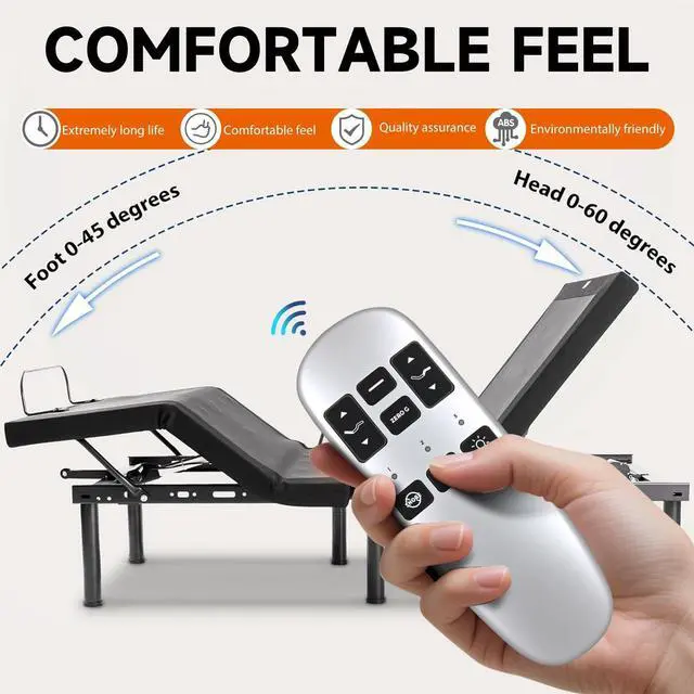 Alt view image 2 of 5 - ZWP RF373E Replacement Remote Control Compatible for Ergomotion JLDK 28.09.04 Adjustable Bed Base