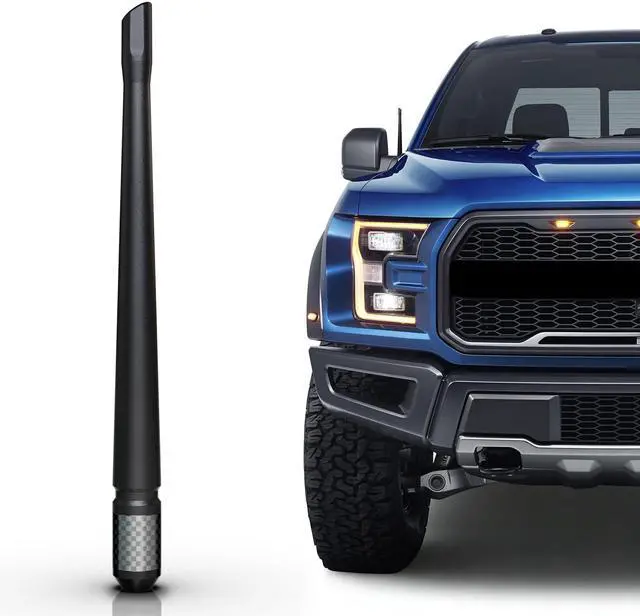 Main image of TEKK Carbon Fiber Short Antenna Compatible with Ford F350(12-2026) / F150 Raptor(11-2026) / Mustang(95-2009) / 7.9 Inches Premium Flexible Rubber/Designed for Enhance FM/AM Radio Signal Reception