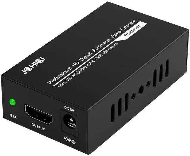 Main image of HDMI Extender Splitter Receiver, JCHICI RX 4K@30Hz 100M(328fts) HDMI Extender Over Cat5e/6