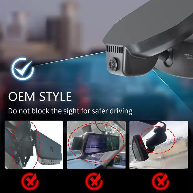 Alt view image 5 of 5 - Mangoal Front 4K & Rear 1080p Dash Cam Custom fit for Chevy Colorado 2023 2024 2025 2026 WD LT Z71 ZR2 Work Truck Trail Boss(Model B), Integrated OEM Look, UHD 2160P Video, Free App & WiFi, 128GB Card