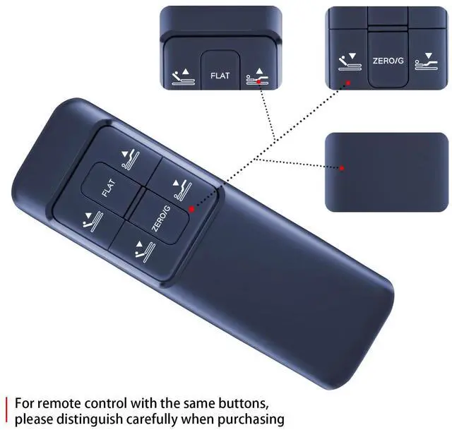 Alt view image 4 of 5 - RYQIF Replacement Remote Control Intended for Dyonery Queen, Siena, Costway EP24938 Adjustable Bed Base