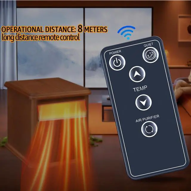Alt view image 4 of 5 - ZWP Remote Control Replacement Compatible for EdenPURE Gen2 A5095 A5152 Portable Heater