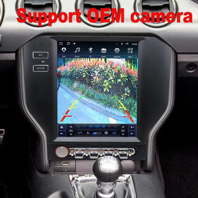 Alt view image 3 of 5 - for Ford Mustang Radio Upgrade 2015-2023,Android Stereo Replacement,Touch Screen,8core CPU,Carplay and Android Auto,Keep SWC and Factory Camera