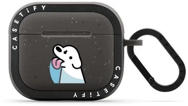 Main image of CASETiFY Bounce Airpods (3rd Gen) Case with Ring - Lick - Matte Charcoal