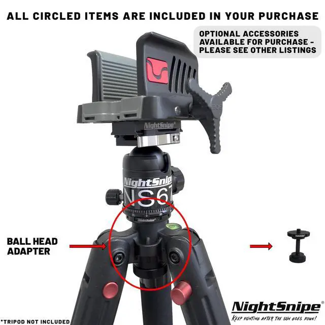 Alt view image 3 of 5 - BOG DeathGrip Ball Head Complete Conversion Kit ^^ Ball Head Adapter ^^ for use with BOG DeathGrip Tripod