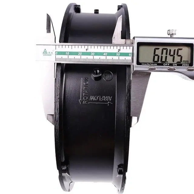 Alt view image 4 of 5 - WQSING Cooling Fan RAH2260B1-C 220V-240V 0.25/0.26A 220 * 60mm 50/60Hz 2-Wire High Temperature
