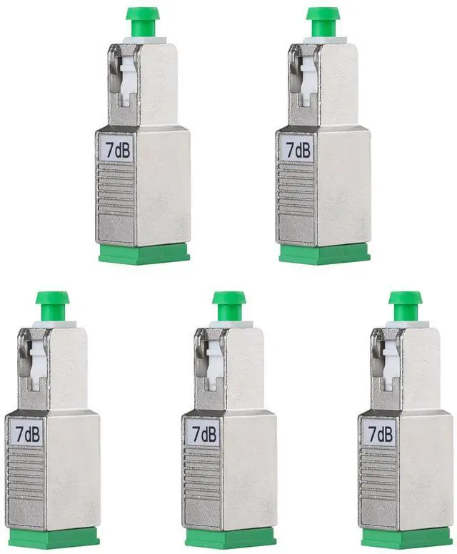 Main image of fyboptwu - 5pcs 7dB SC-APC Fiber Optic Attenuator Fiber Signal Attenuation Converter SC-APC Male to SC-APC Female Inserts Adapters Connector
