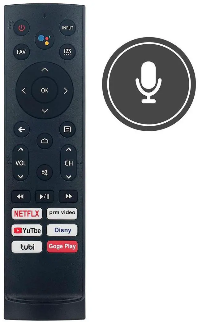 Alt view image 2 of 5 - ALLIMITY ERF3B90H Voice Replace Remote Control Compatible with Hisense 4K OLED LCD HDTV 100L5G-CINE100A 100L9G-CINE100A PX1 120L5G-CINE120A 120L9G-CINE120A PX1-PRO 100L5G 100L5G-DLT100B