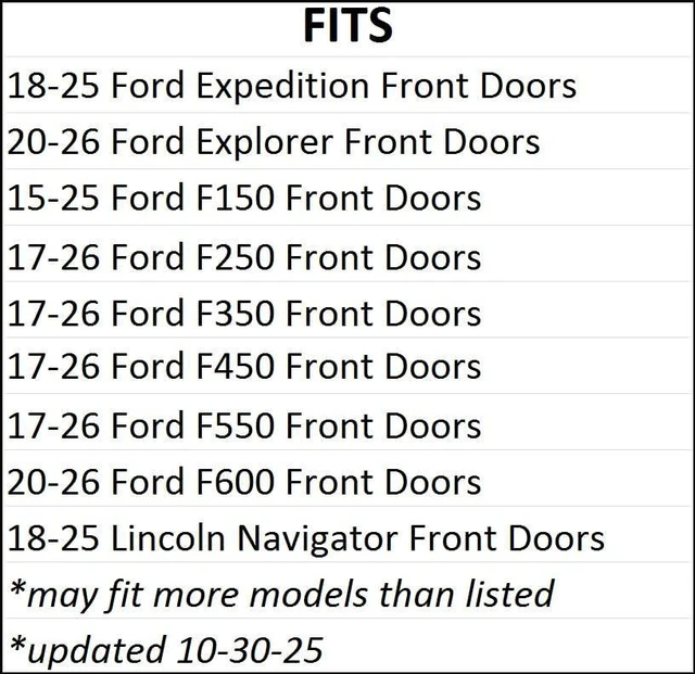 Alt view image 3 of 4 - Exact Fit 6 x9 Front Door Speaker Adapters Compatible with Ford Expedition Explorer F150 F250 F350 F450 F550 F600 Lincoln Navigator - RSAK135_69-1 Pair