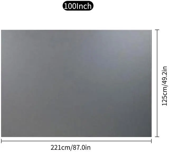 Alt view image 2 of 5 - Projector Screen, 3D/4K/1080p HD Portable Projector Screen Outdoor Projector Screen for Movies, Games, Sports Games, Photos, Documents, Education (Diochecr9n2apsv0-3)