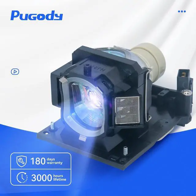Alt view image 2 of 5 - Pugody DT01181/DT01251/DT01381 Replacement Projector Lamp Bulb for Hitachi BZ-1 CP-A220NM A221NM A222NM A250NL A300NM A301NM A302WN AW2519NM AW251NM AW252NM D27WN D25WN ED-A220NM iPJ-AW250NM TEQ-ZW750