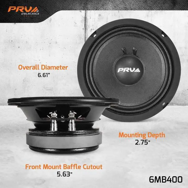 Alt view image 4 of 5 - PRV AUDIO 6.5 Inch Midbass Speaker 6MB400 8 Ohm 400 Watts High Performance PRO Audio Loudspeaker High Output Sound (Single)