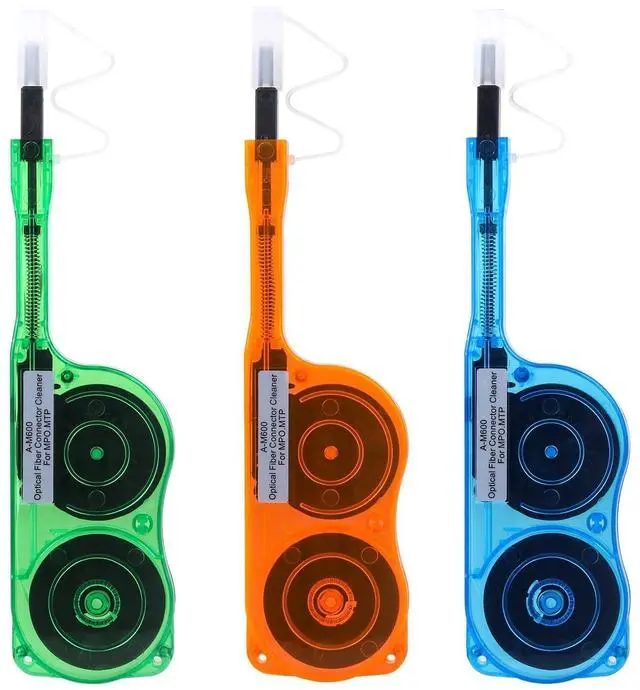 Main image of Duogalia 3 Pack Fiber Optic Cleaner Tools Cleaning Pen for MPO/MTP Connector - Optical Connector Cleaner Over 600 Cleans Fiber Endface Cleans & Optical Connector Cleans(Blue/Green/Orange)