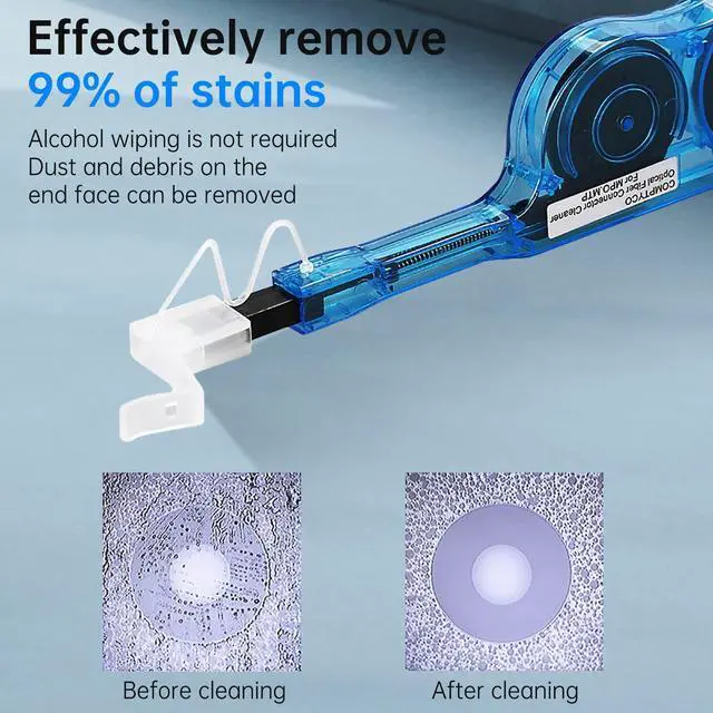 Alt view image 5 of 5 - Duogalia 3 Pack Fiber Optic Cleaner Tools Cleaning Pen for MPO/MTP Connector - Optical Connector Cleaner Over 600 Cleans Fiber Endface Cleans & Optical Connector Cleans(Blue/Green/Orange)