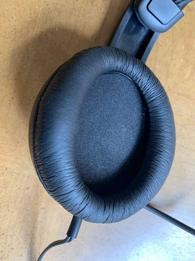 Alt view image 3 of 3 - Double Muff Intercom Headphones with Male XLR Five Pin Connector Stereo RTS