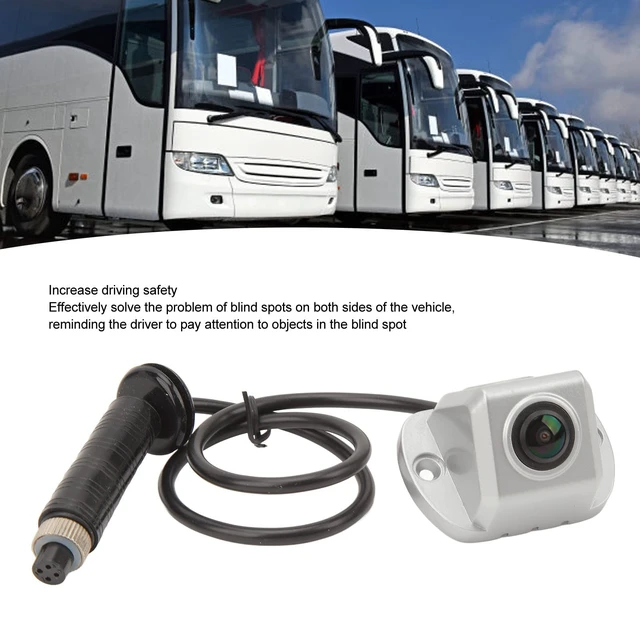Alt view image 2 of 5 - KIMISS Side View Camera for RV Truck Bus 150 Degree Wide Angle Night Vision 4 PIN Aviation Connector Blind Spot Camera 1080P