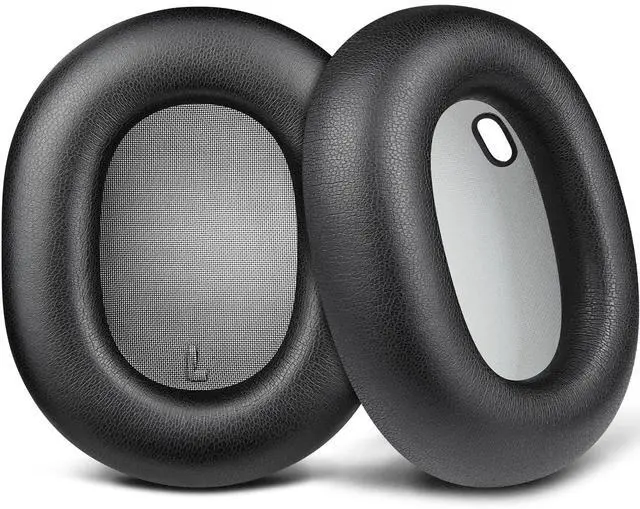 Main image of SOULWIT Earpads Replacement for Sonos Ace Wireless Over Ear Headphones, Ear Pads Cushions with Soft Protein Leather, High-Density Foam - Black