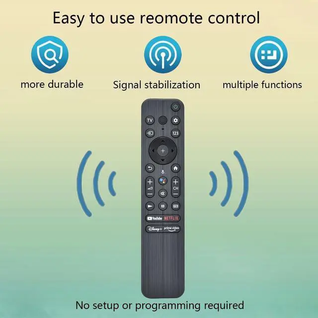 Alt view image 3 of 5 - GHUST RMF-TX800U Voice Remote Control Replacement for Sony Smart 4K 8K TV XR-42A90K XR-48A90K XR-55A95K XR-55X90K XR-65A80K XR-65A95K XR-65X90K XR-65X95K XR-75X90K XR-75X95K XR-85X90K XR-85X95K