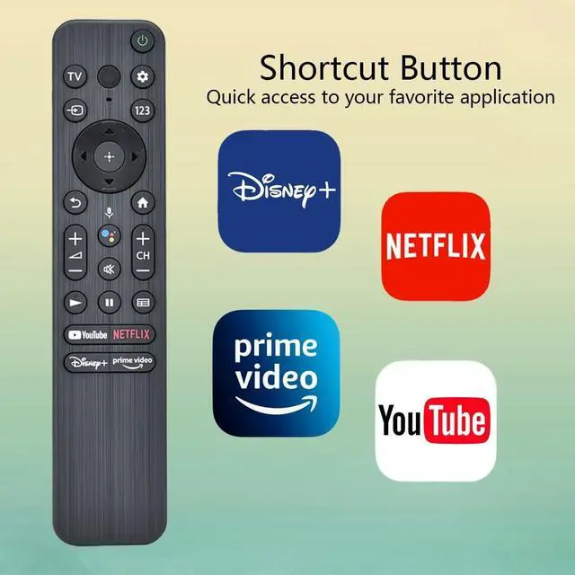 Alt view image 4 of 5 - GHUST RMF-TX800U Voice Remote Control Replacement for Sony Smart 4K 8K TV XR-42A90K XR-48A90K XR-55A95K XR-55X90K XR-65A80K XR-65A95K XR-65X90K XR-65X95K XR-75X90K XR-75X95K XR-85X90K XR-85X95K
