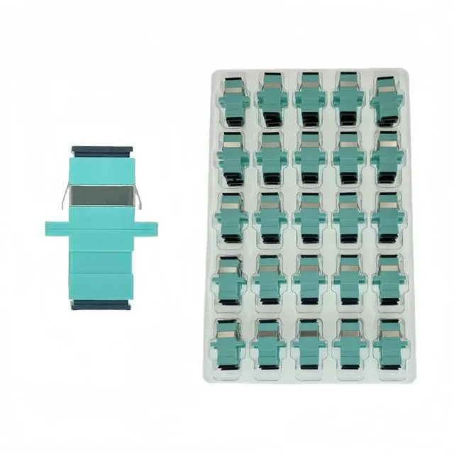 Main image of TXWTXPJ-50 Pack SC/OM3 Fiber Optical Coupler SC OM3 Multimode Fiber Optic Adapter OM3 Multi Mode Network Internet Connector Adapter