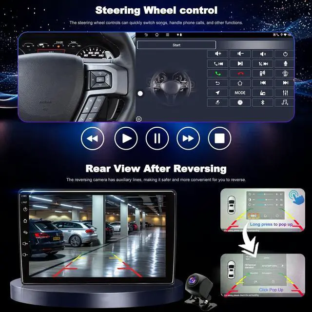 Alt view image 5 of 5 - 4+64G Radio Upgrade for Dodge Journey 2011-2019, 9 Inch Touch Screen Replacement Car Stereo, Wireless Carplay Android Auto, Keep Steering Wheel Control, GPS Navigation Head Unit, 5G WiFi Backup