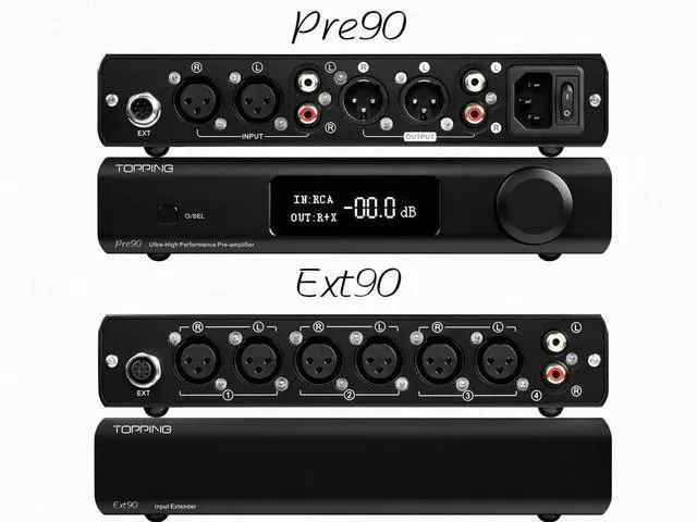 Alt view image 4 of 5 - Topping Ext90 Input Extender with 3 Balanced inputs and 1 Analog Input for Topping Pre90 A90 Discrete (Sliver)