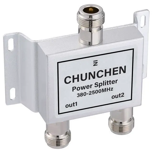 Alt view image 3 of 5 - CHUNCHEN 2 Way N Female Connector Power Splitter 50 Ohm Signal Splitter 380MHz-2500MHz Cable Signal Splitter 1 Input 2 Output for Antenna Cable
