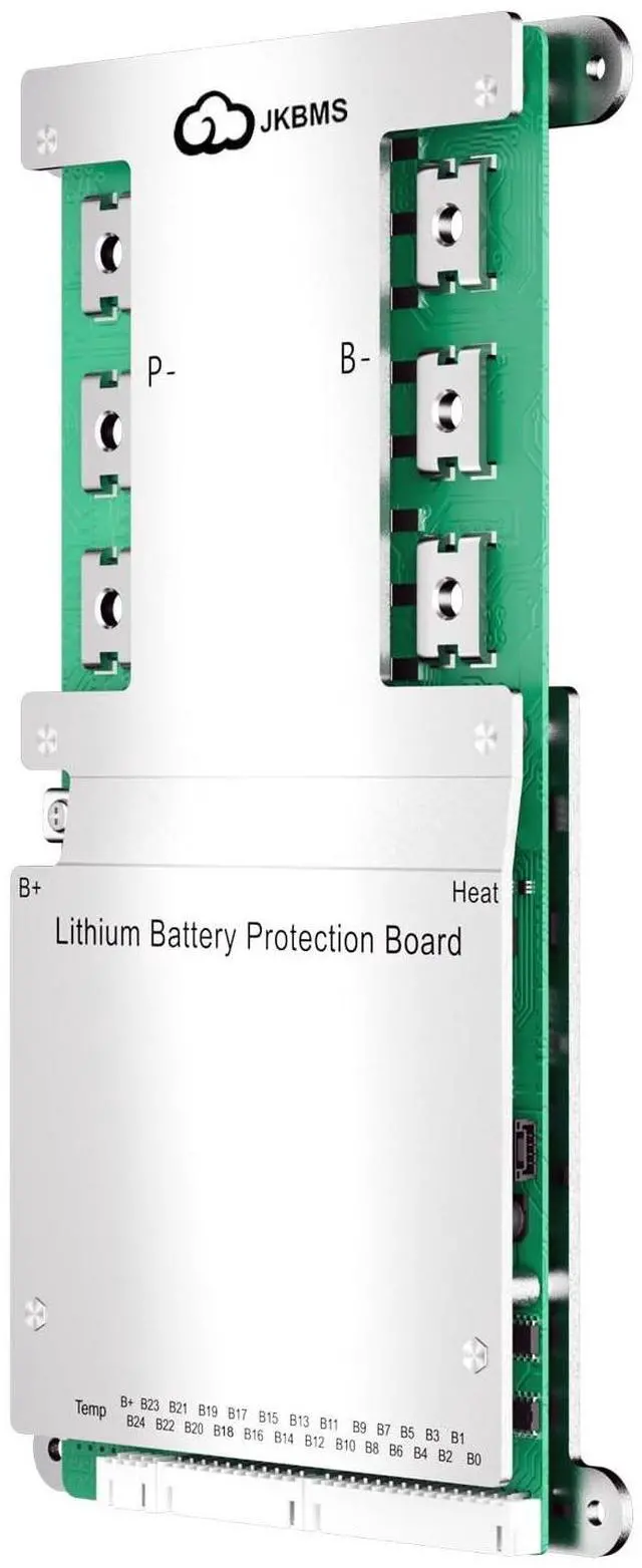 Main image of JKBMS Smart BMS 8S-24S 24V-72V 300A 2A Active Balance Built-in Bluetooth with RS485 PCB Battery Protection Board for Li-ion LiFePO4 LTO (JK-B2A24S30P)