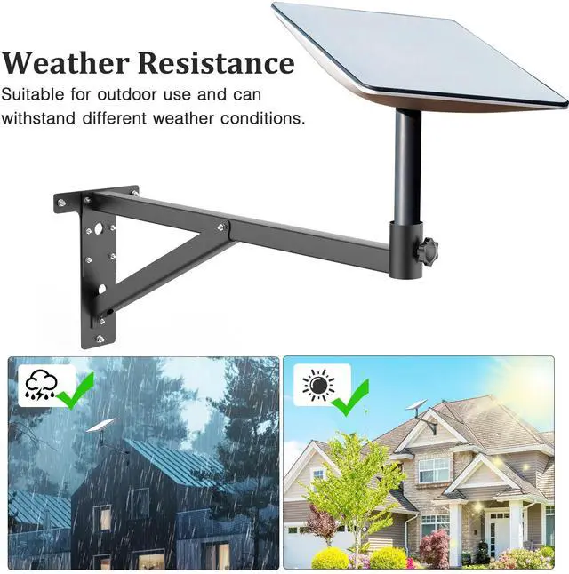 Alt view image 2 of 5 - 25inch Starlink Mounting Kit for V2,Starlink Wall Mount Compatible V2 Starlink,Made of Thickened and Durable Materials for Starlink Roof Bracket ,Starlink Pole Mount for Starlink Gen2(Mount Kit Large)