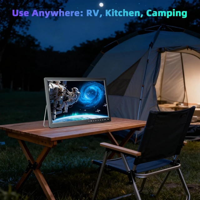 Alt view image 3 of 5 - OSHPRO 15.6 inch Portable TV with Antenna and Freeview