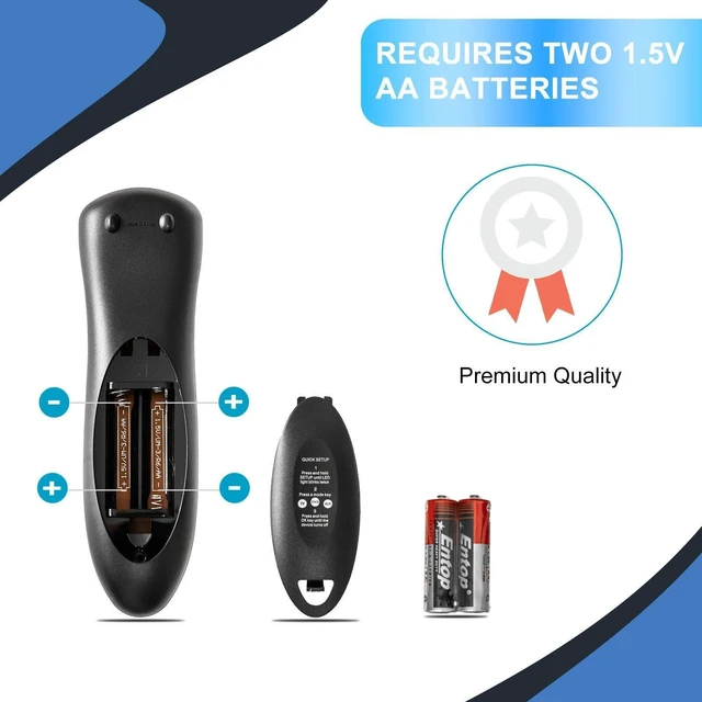 Alt view image 3 of 5 - S10 ATT Universal TV Remote Control, Replacement Remote, Easy Setup, Wide Compatibility S10 ATT Remote Control Replacement
