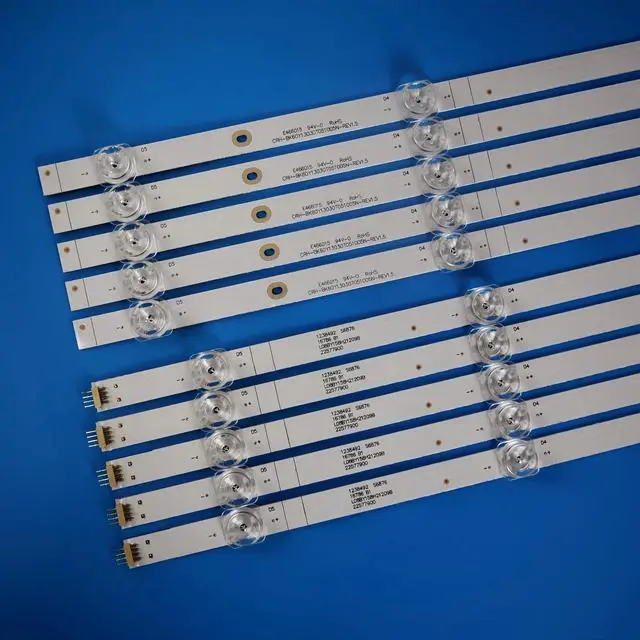 Alt view image 2 of 5 - XIMAIACC 10 Pieces LED Backlight Strips for 60A6G LB60018V 60E3F HD600Y1U41 CRH-BK60Y13030T051005N-REV1.5 HD600Y1U42/S0/ROH HD600Y1U41/S0/ROH