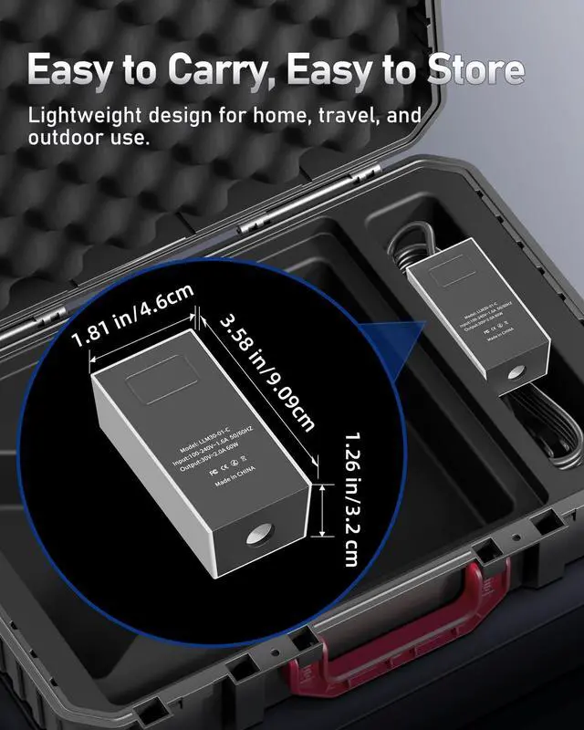Alt view image 4 of 5 - Starlink Mini Power Supply with 1.8M AC Cord 30V 2A 60W Upgraded Replacement AC Charger, Fast Charging Power Adapter Compatible with Starlink Mini DC to DC Cable for Home, RV, Camping & Outdoor Use