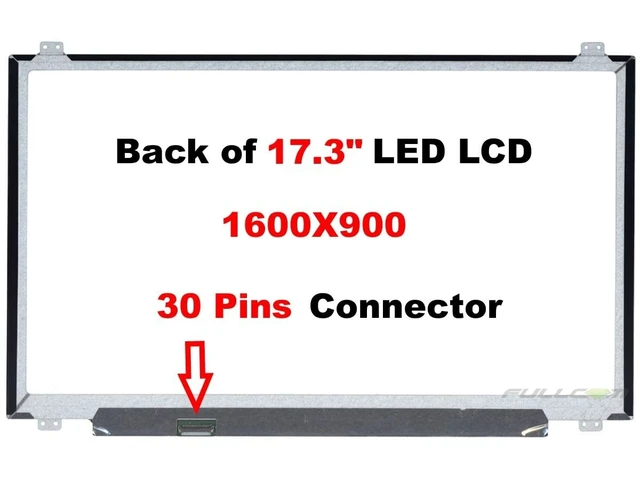 Alt view image 3 of 5 - FULLCOM New Replacement Screen 17.3" HD+ 1600x900 TN 30 Pin Non-Touch with Brackets for Dell Inspiron 17 3780 3785 3793 5767 5770 5775 i5765 for Laptop/Display/Screen/LCD Application