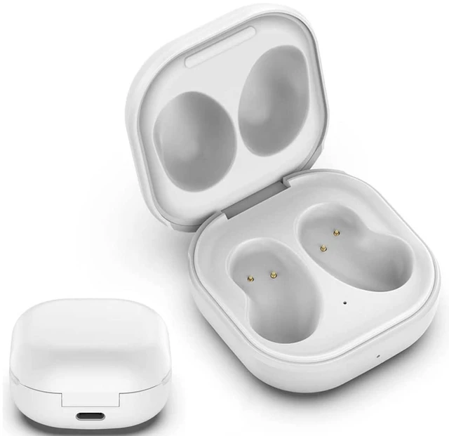 Main image of Replacement Earbuds Charging Case Fast USB-C Charging for Samsung Buds Live SM-R180, White with LED Indicator, 600mAh Portable Charger