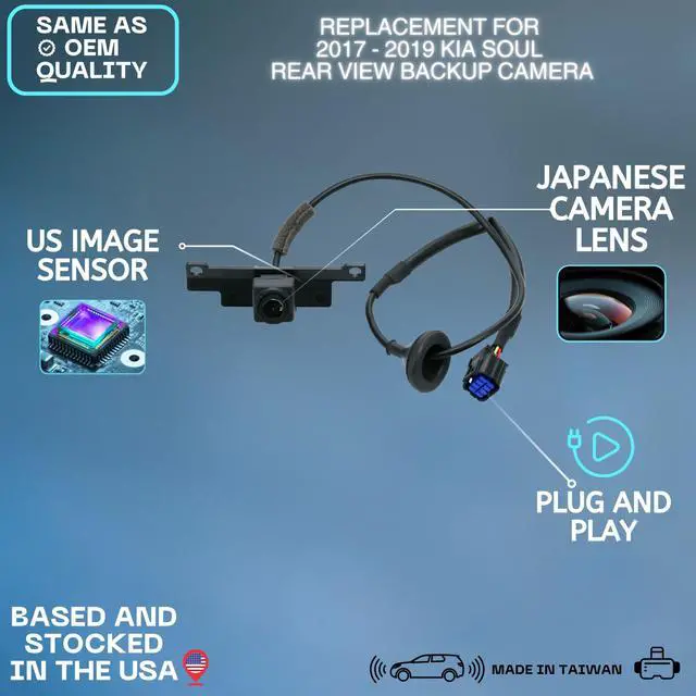 Alt view image 2 of 5 - Backup Camera Replaces for 2017-2019 Kia Soul OE Part # 95760-B2010
