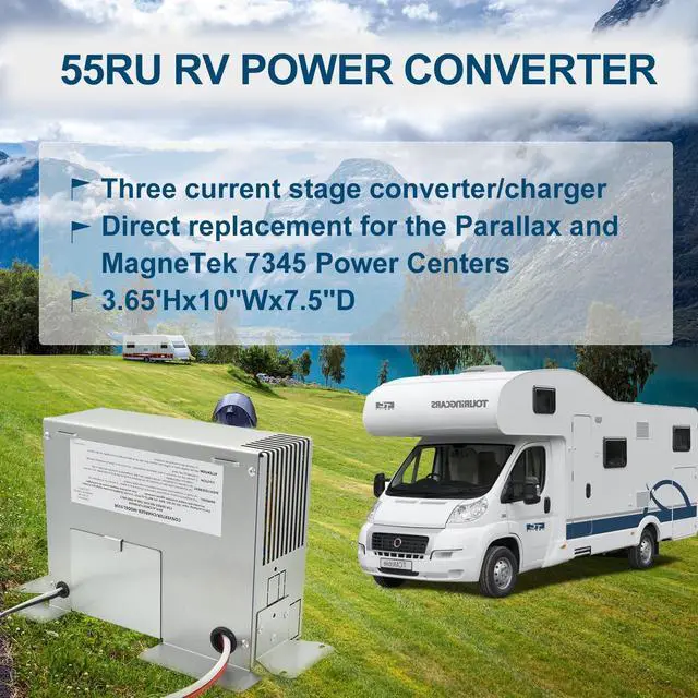 Alt view image 2 of 5 - 55 Amp RV Power Converter/Charger Replacement/Upgrade for RU Series 55RU 500,5300,7300, or 8300