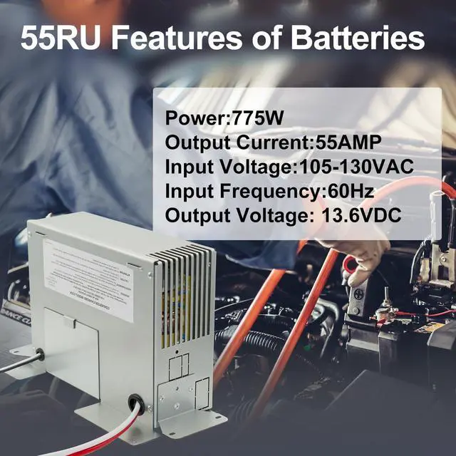 Alt view image 3 of 5 - 55 Amp RV Power Converter/Charger Replacement/Upgrade for RU Series 55RU 500,5300,7300, or 8300